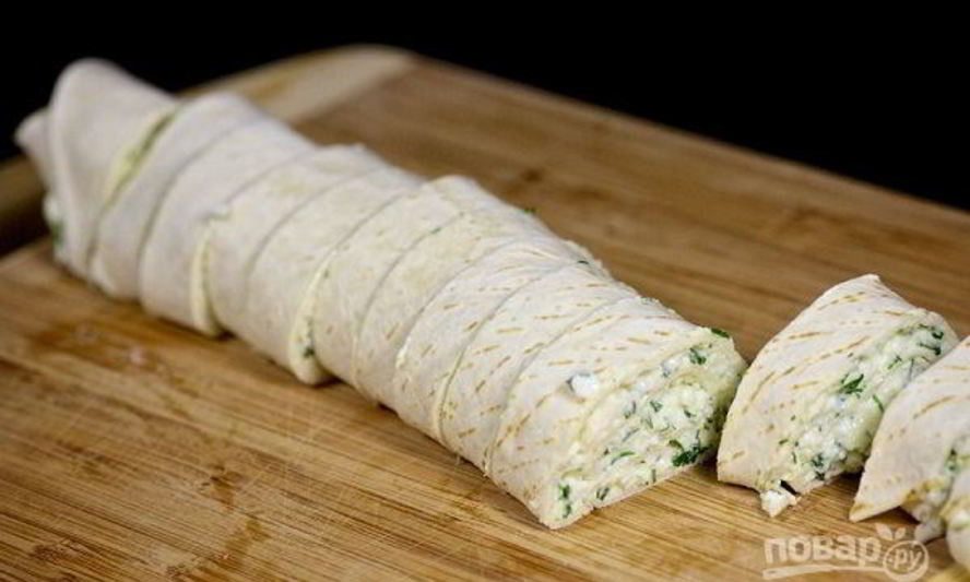 Рецепт тонкого лаваша с сыром