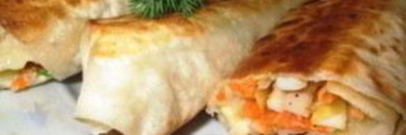 трубочки из лаваша с начинкой