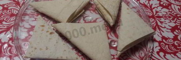 творожно-яблочные конвертики из лаваша