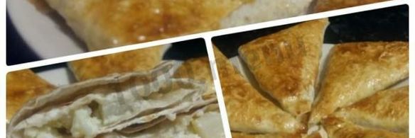 творожно-яблочные конвертики из лаваша