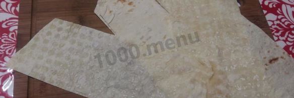 творожно-яблочные конвертики из лаваша