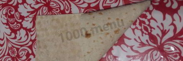 творожно-яблочные конвертики из лаваша