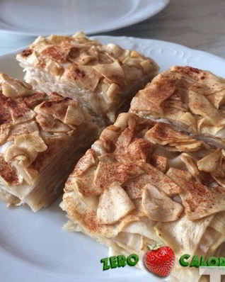 Яблочно-медовый десерт из лаваша