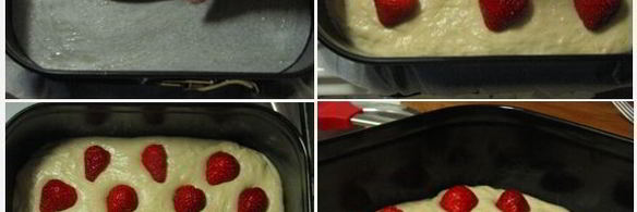 фокачча с клубникой