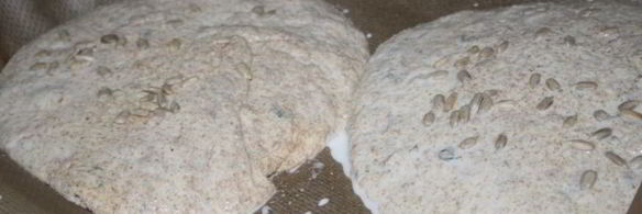 хлебные лепешки в духовке с луком и укропом