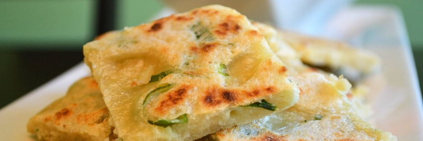 Китайская лепешка с луком
