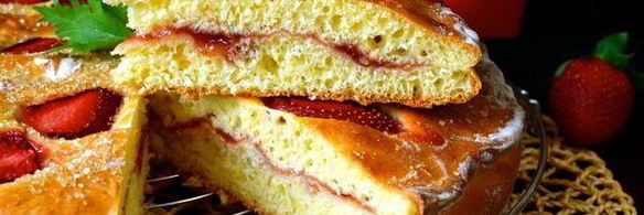 клубничная фокачча