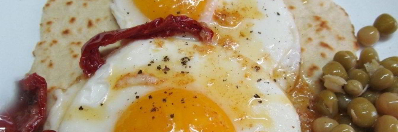 Лепешка с яйцом на завтрак