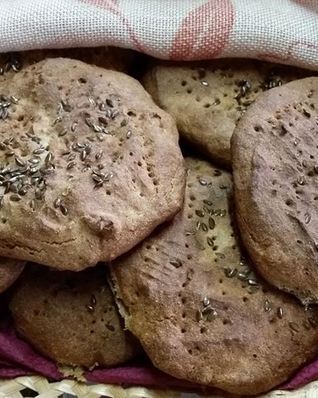 Лепешки из ржаных отрубей