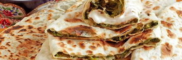 лепешки с зеленью по-кавказски