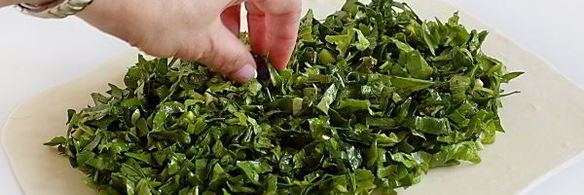 лепешки с зеленью по-кавказски