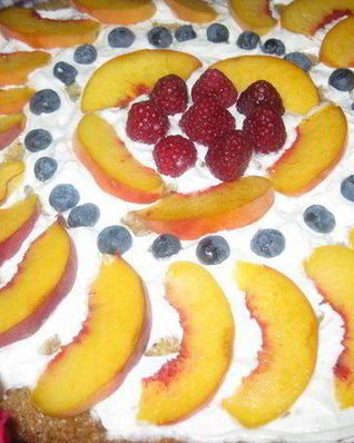 Многозерновая лепешка с фруктами я ягодами