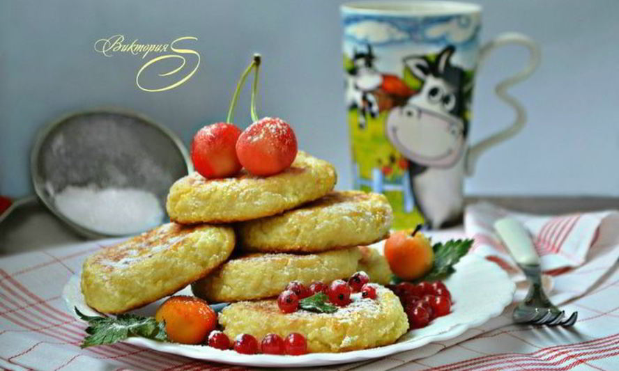 Рецепт пшенно-творожных лепешки, запеченные в духовке к завтраку