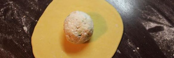 тыквенные лепешки с начинкой