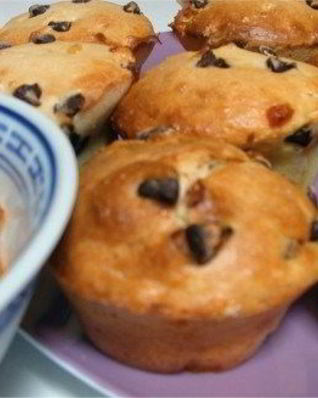 Апельсиновые маффины с шоколадной крошкой