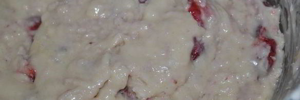 клубнично-кокосовые маффины