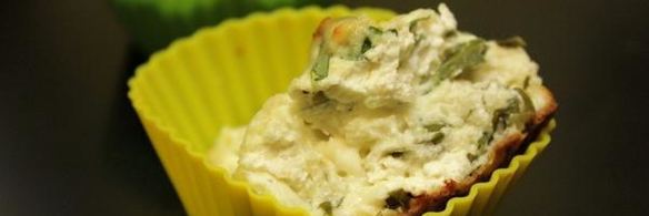 маффины из творога со шпинатом