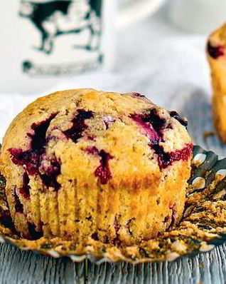 Маффины с черной смородиной