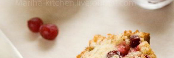 маффины с фундуком и клюквой