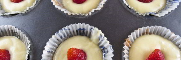 маффины с клубникой