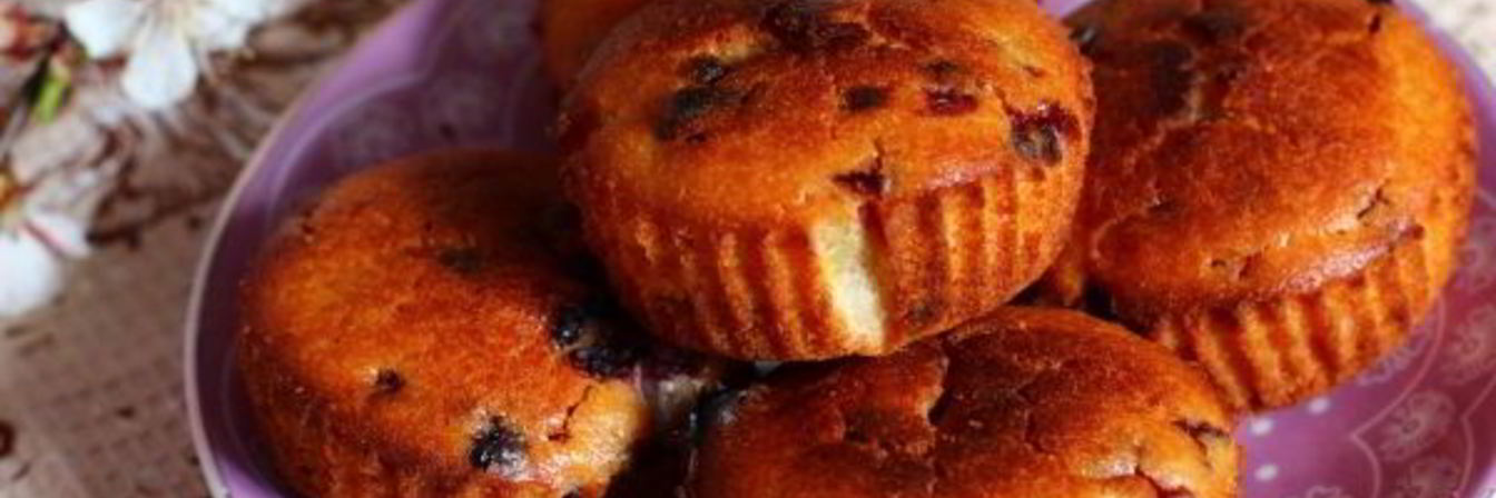 Маффины с малиной