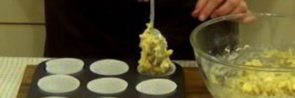 маффины с яблоками и орехами