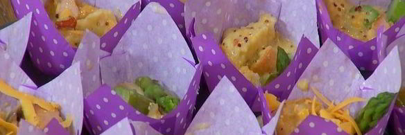 маффины со спаржей и горчицей