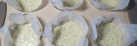маковые маффины с лимонным соком