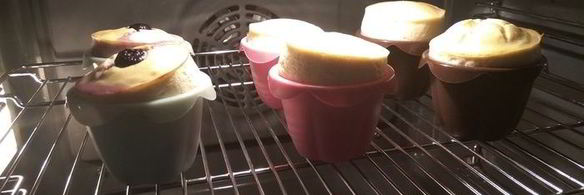 творожные маффины с голубикой