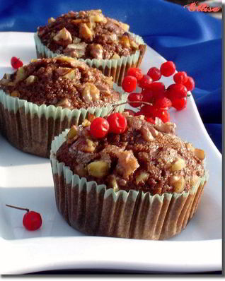 Тыквенные маффины с грецкими орехами и корицей