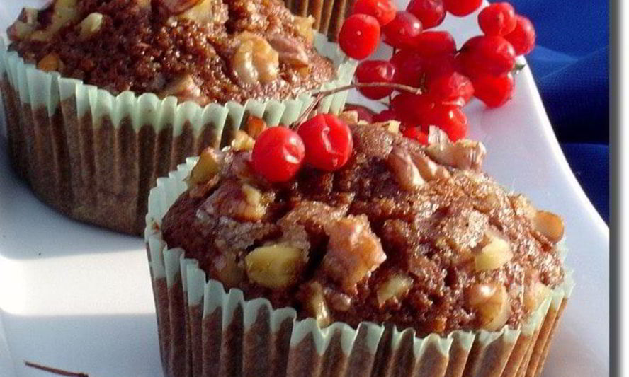 Рецепт тыквенных маффинов с грецкими орехами и корицей