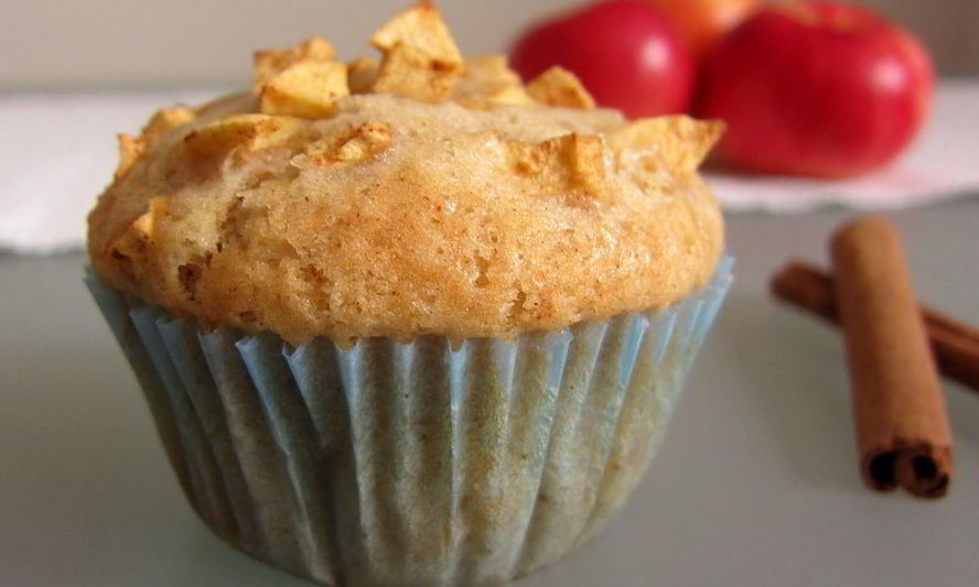 Рецепт яблочных маффинов без яиц