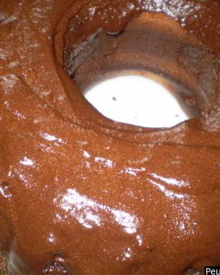 Манник на сметане в шоколадной глазури