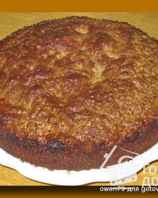 Шоколадный манник с халвой