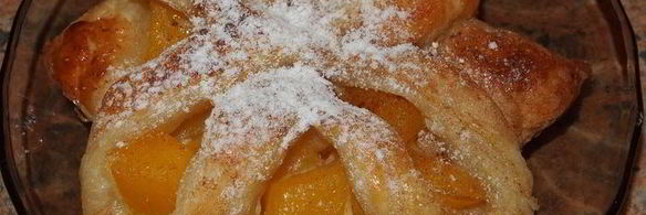 нежные персиковые слойки