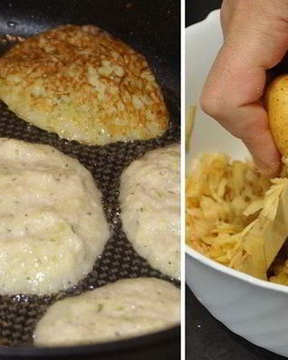 Кабачковые оладьи с картофелем