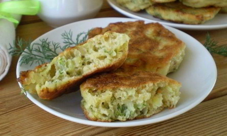 Рецепт капустных оладушек на кефире