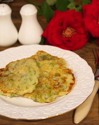 Капустные оладьи на кефире