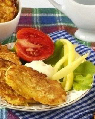 Капустные оладьи