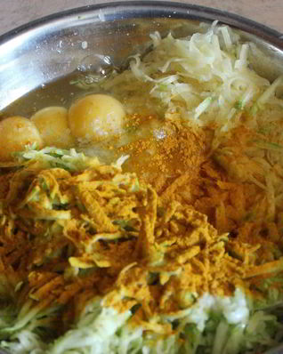 Картофельно-кабачковые оладьи