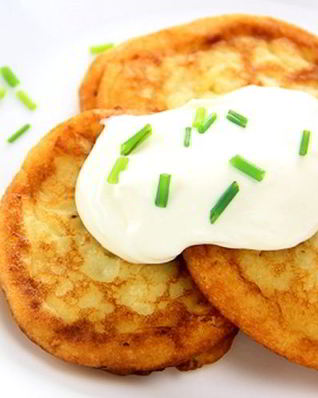 Картофельные оладьи из пюре