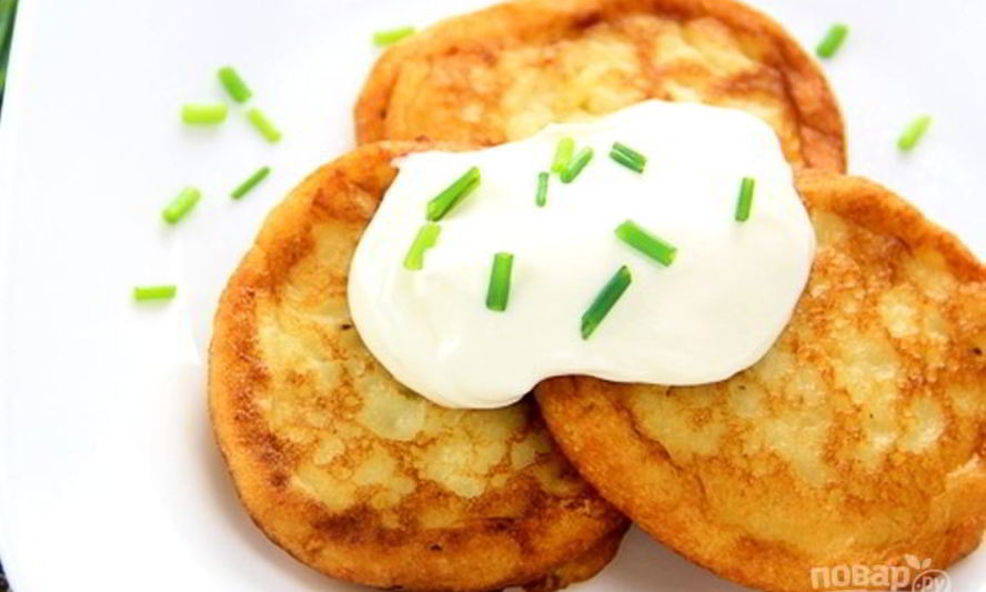 Рецепт картофельных оладий из пюре