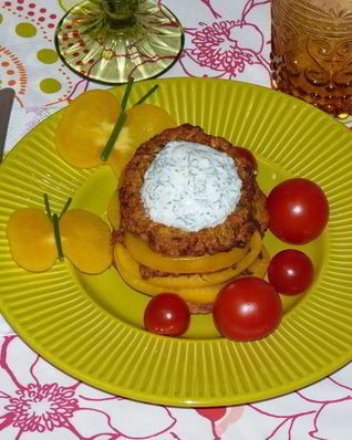 Хрустящие кабачковые оладьи