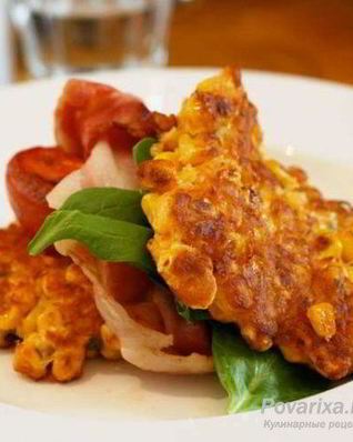 Кукурузные оладьи