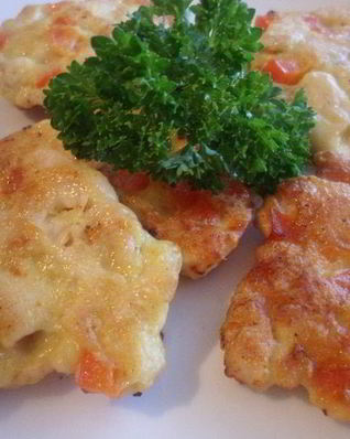 Куриные оладушки с перчинкой