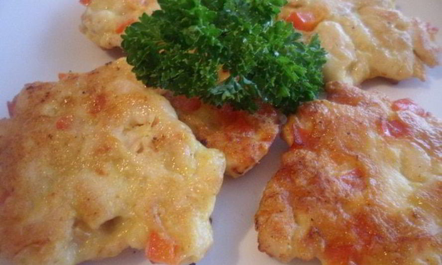 Рецепт куриных оладушек с перчинкой