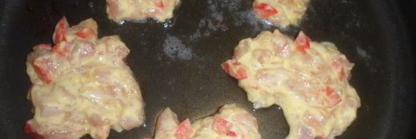 куриные оладушки с перчинкой