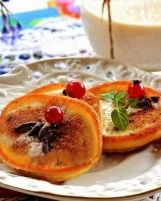 Оладушки на ряженке
