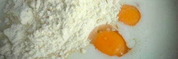 оладушки с карамельно-фруктовым припеком