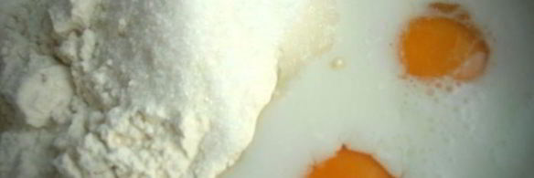 оладушки с карамельно-фруктовым припеком